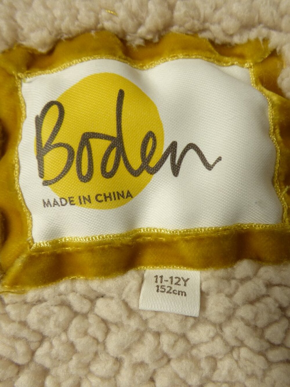 Mini Boden Girls' Shaggy-Lined Hoodie, Applique T-Shirt, & Stripe Shirt Set - Picture 4 of 11